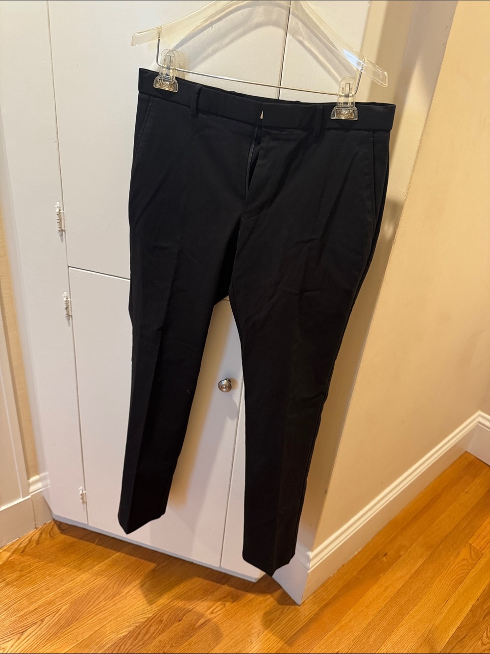 Tommy Hilfiger Men's Black Dress Trousers - Slim Tailored